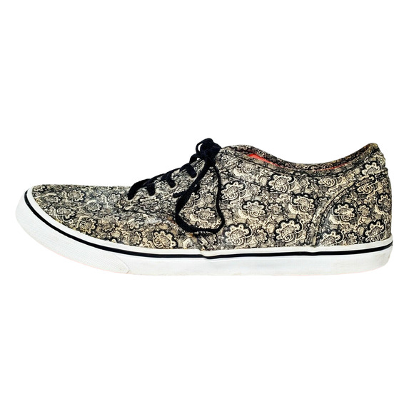 Vans Off The Wall Womens White Black Paisley Low Top Sneakers Shoes Size 9 - Picture 4 of 7
